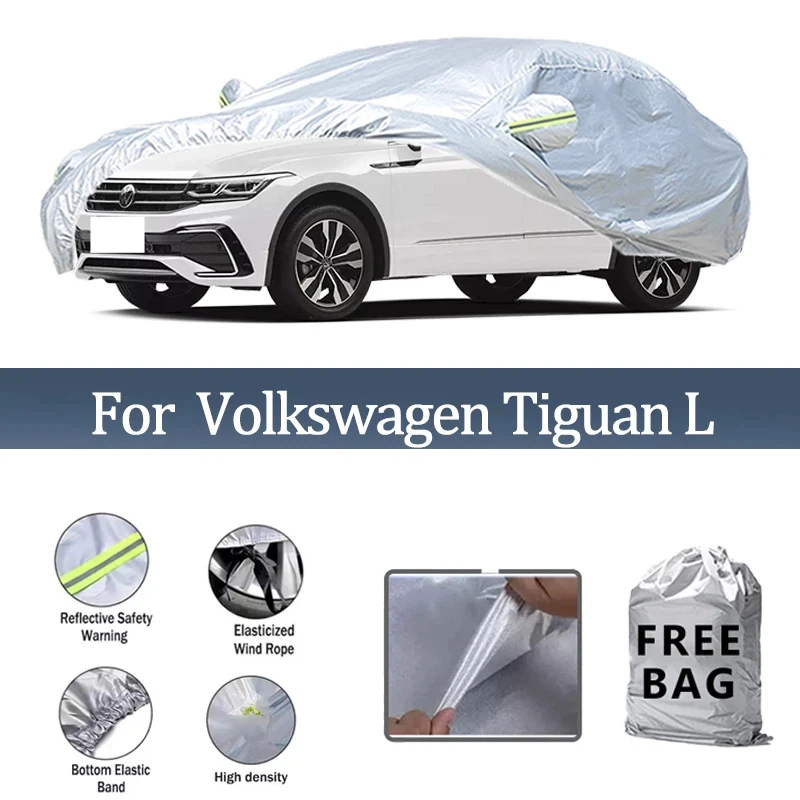 

For Volkswagen Tiguan L Car Cover Outdoor Protection Covers Snow Sunshade Waterproof Dustproof Exterior UV Car Accessories