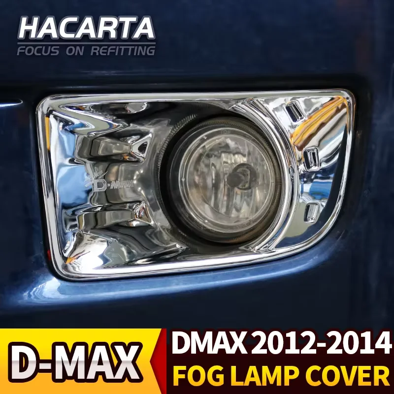 

FOR 2012-2014 D-MAX silver front fog lamp cover Head chrome silver light cover for D MAX accessory for D-MAX accessories
