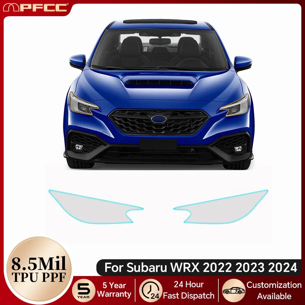 

For Subaru WRX 2022 2023 2024 Car Headlight Rearview TPU Paint Protection Film Pre-cut PPF Clear Bra Anti-scratch Invisible Kit
