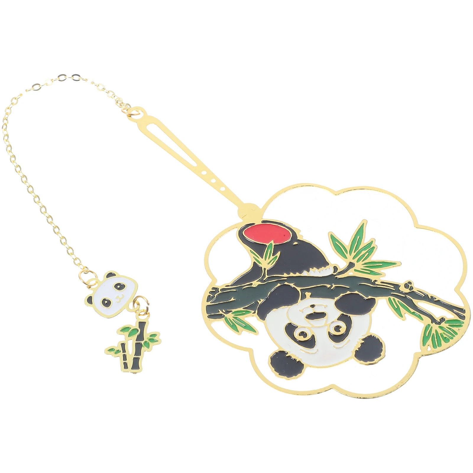 

1pcs Metal Bookmark Cute Panda Shape Page Marker Cartoon Book Reading Decorative Portable Kids Students Novelty Elegant Style