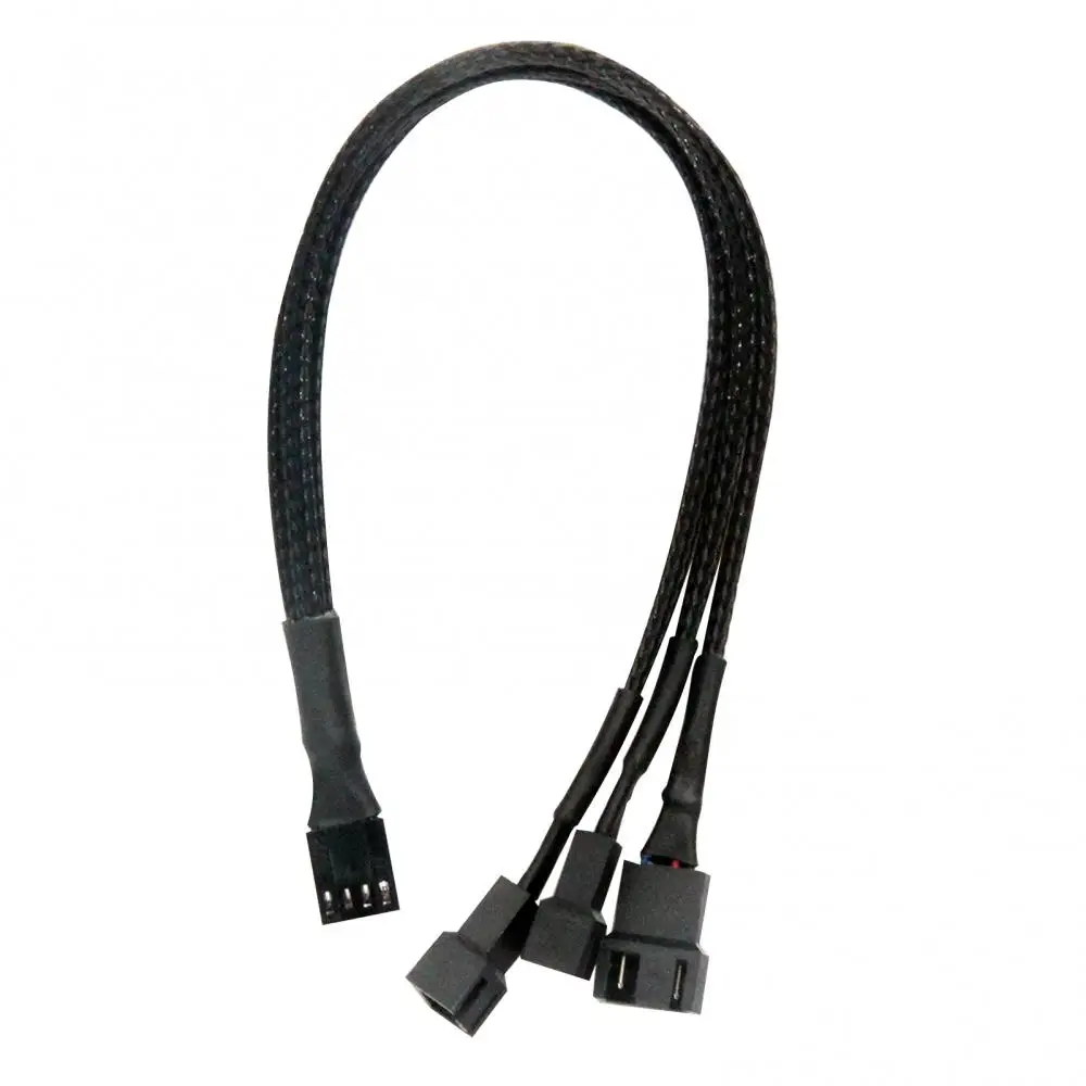 دبوس Y سبليتر كابل لمروحة وحدة المعالجة المركزية ، أنثى إلى 4 دبوس اللوحة الأم ، حالة الكمبيوتر ، تمديد مروحة ، ملحق التبريد ، 4 دبوس ، PWM