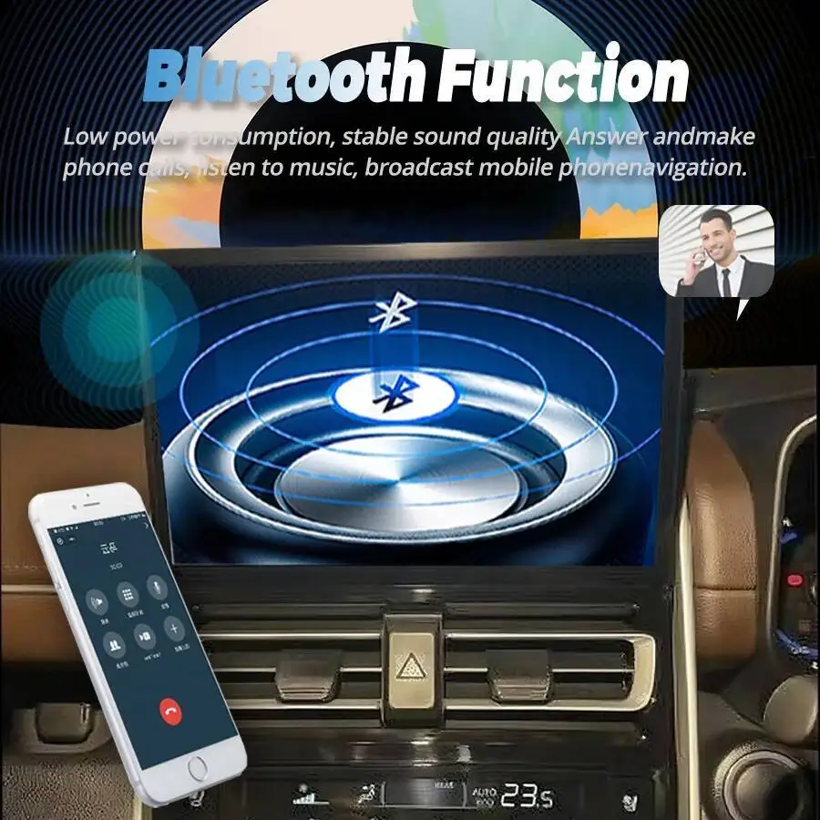 11.5 بوصة أندرويد 14 شاشة لتويوتا إنوفا 2023 2024 2025 نافي نظام تحديد المواقع راديو السيارة الوسائط المتعددة مشغل فيديو بلوتوث Carplay ستيريو