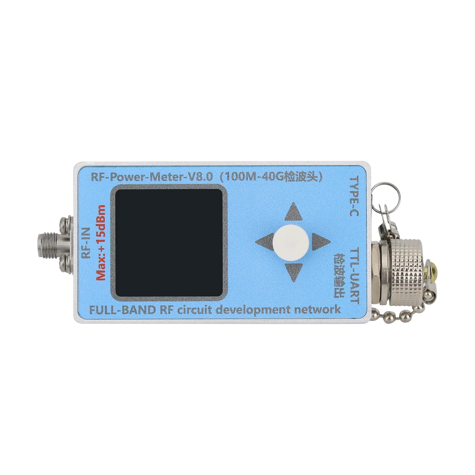 V8.0 RF Power Meter 40GHz Ultra-wide Band Microwave RF Power Meter TFT Display Screen With Type-C Cable