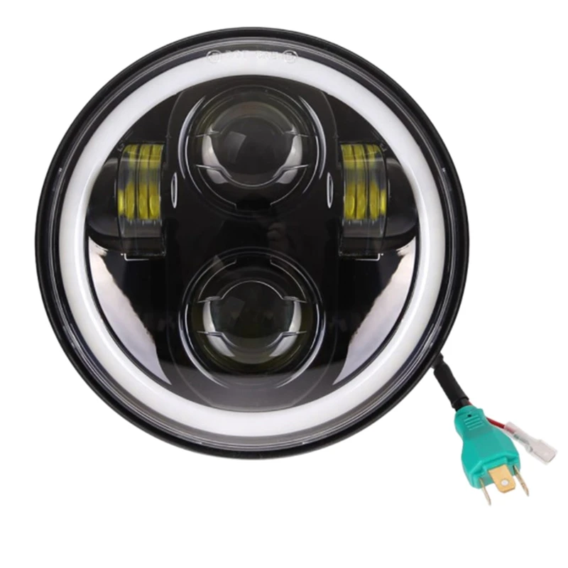Kit de lâmpada LED Farol Set, luz de nevoeiro, impermeável, acessórios de motocicleta, 883, 250, 1200, 5.75 Polegada