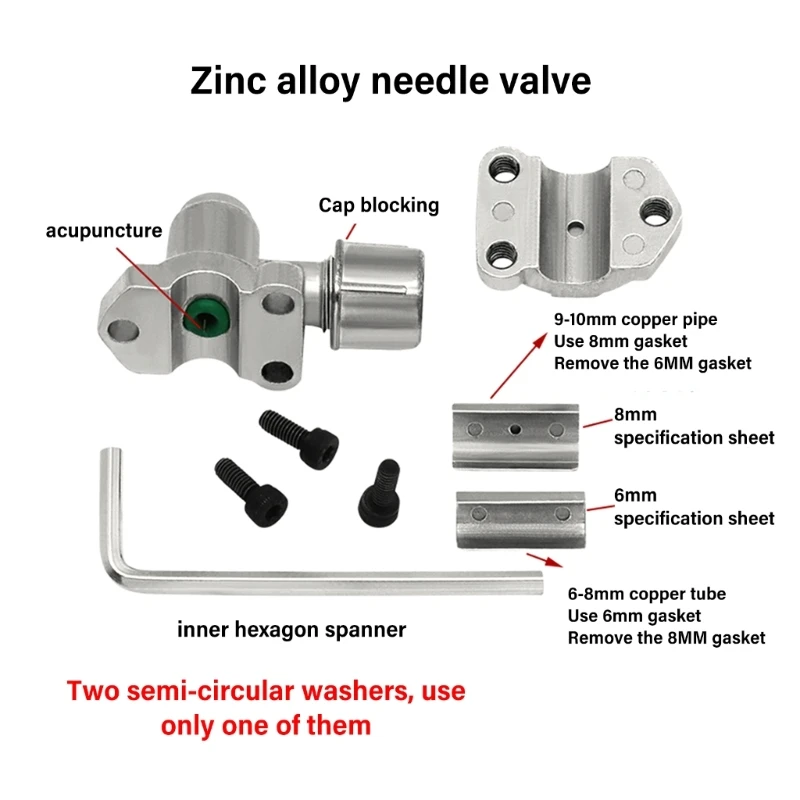 BPV-31 válvulas piercing compatíveis válvulas ajustáveis ​​1/4 5/16 3/8 Polegada substituir dropshipping
