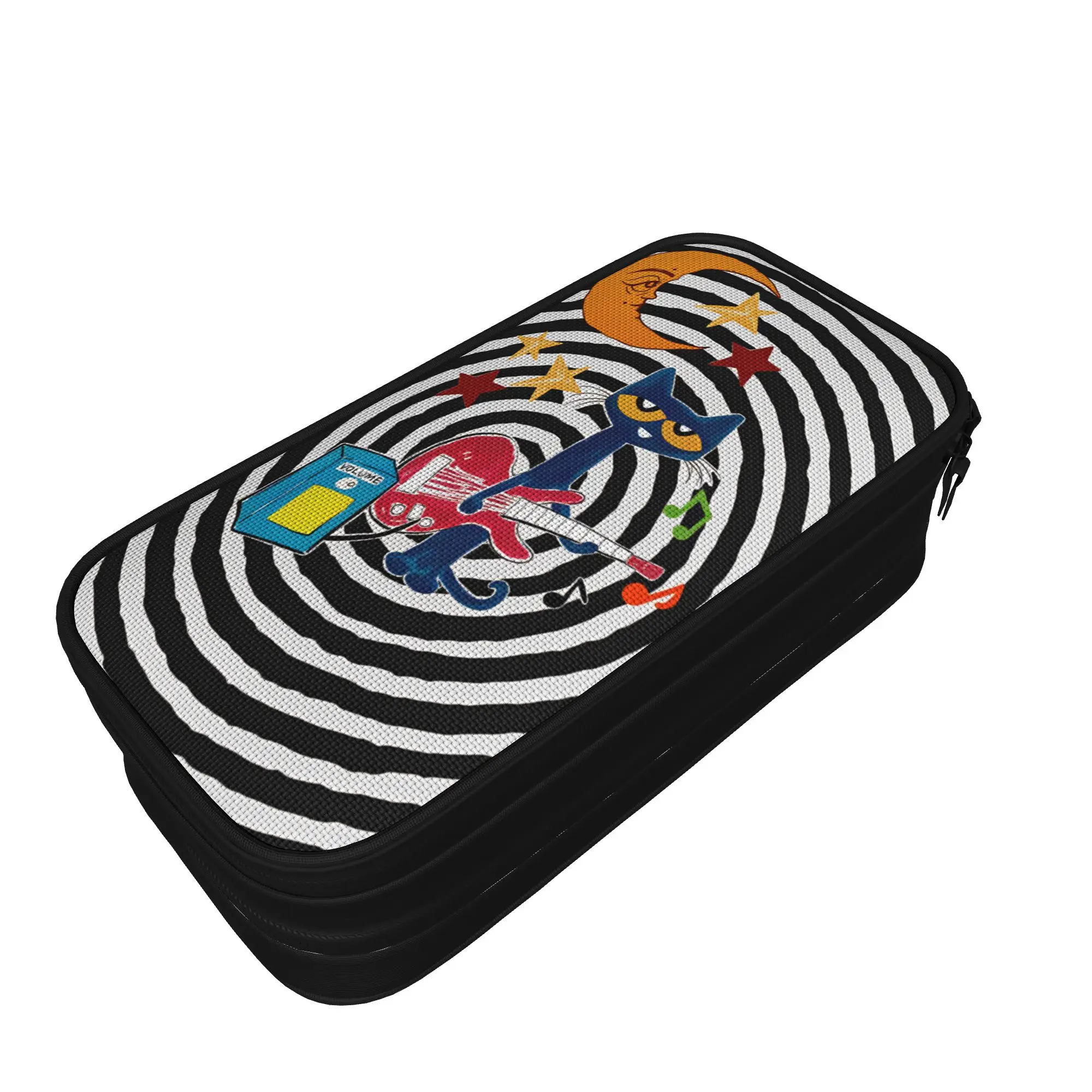 Pete The Cat  Pencil Case  Zipper Pen Box Girls Boys Kawaii Large School Pencil Cases Stationery Organizer