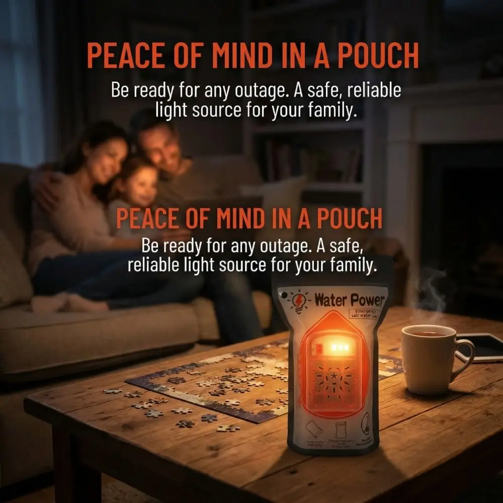 

Новая 3-светодиодная лампа на соленой воде без батареек, портативная конструкция, аварийный свет, длительный срок службы 120 часов, светодиодный фонарь для походов.