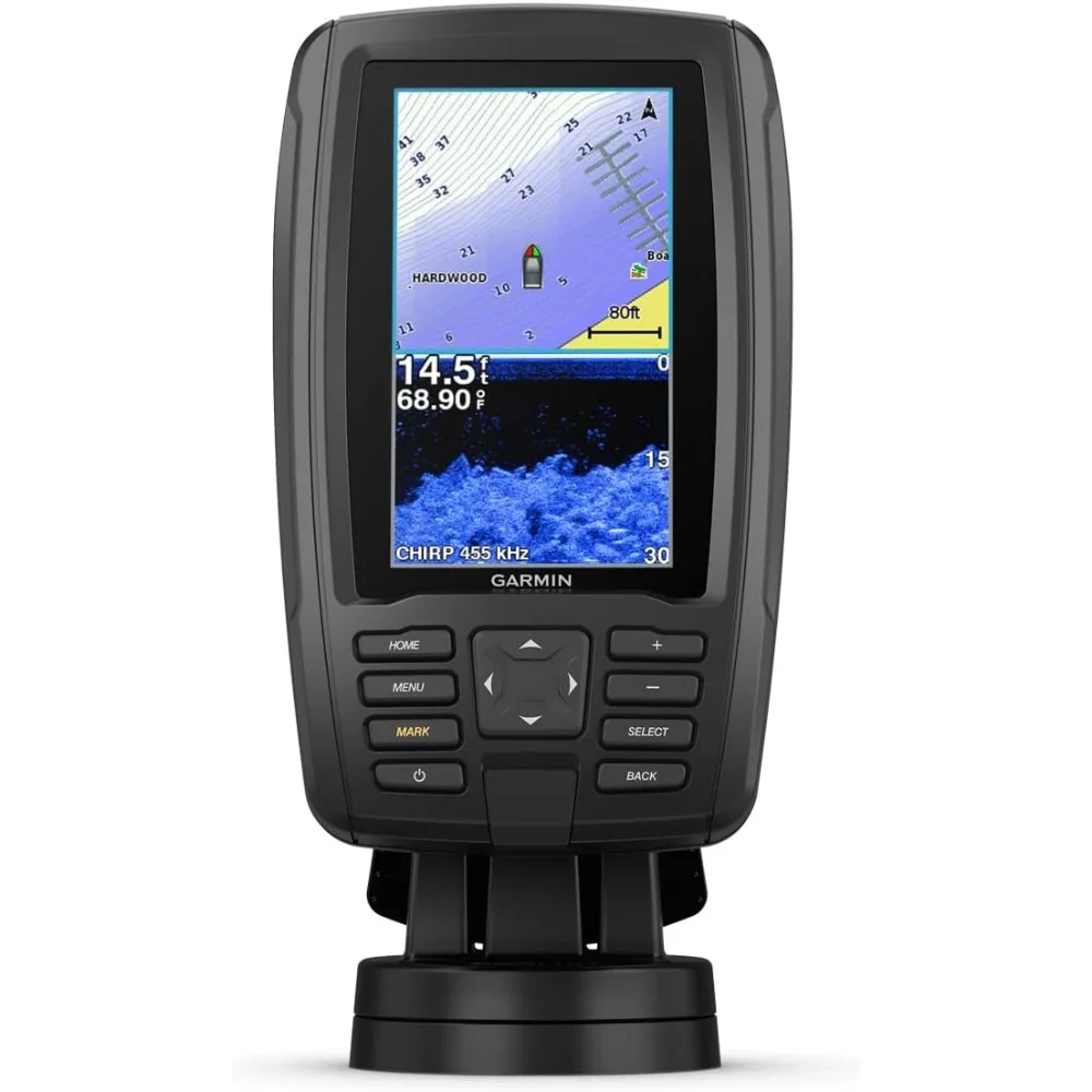 

Plus 43cv, 4.3-inch Sunlight-readable Combo, Includes GT20 Transducer, with U.S. Lakevu G3 Maps and Clearvu