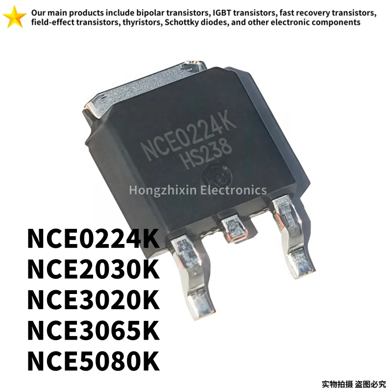 10 Uds NCE0224K TO-252 NCE2030K NCE3020K NCE3065K NCE5080K MOS transistor de efecto de campo