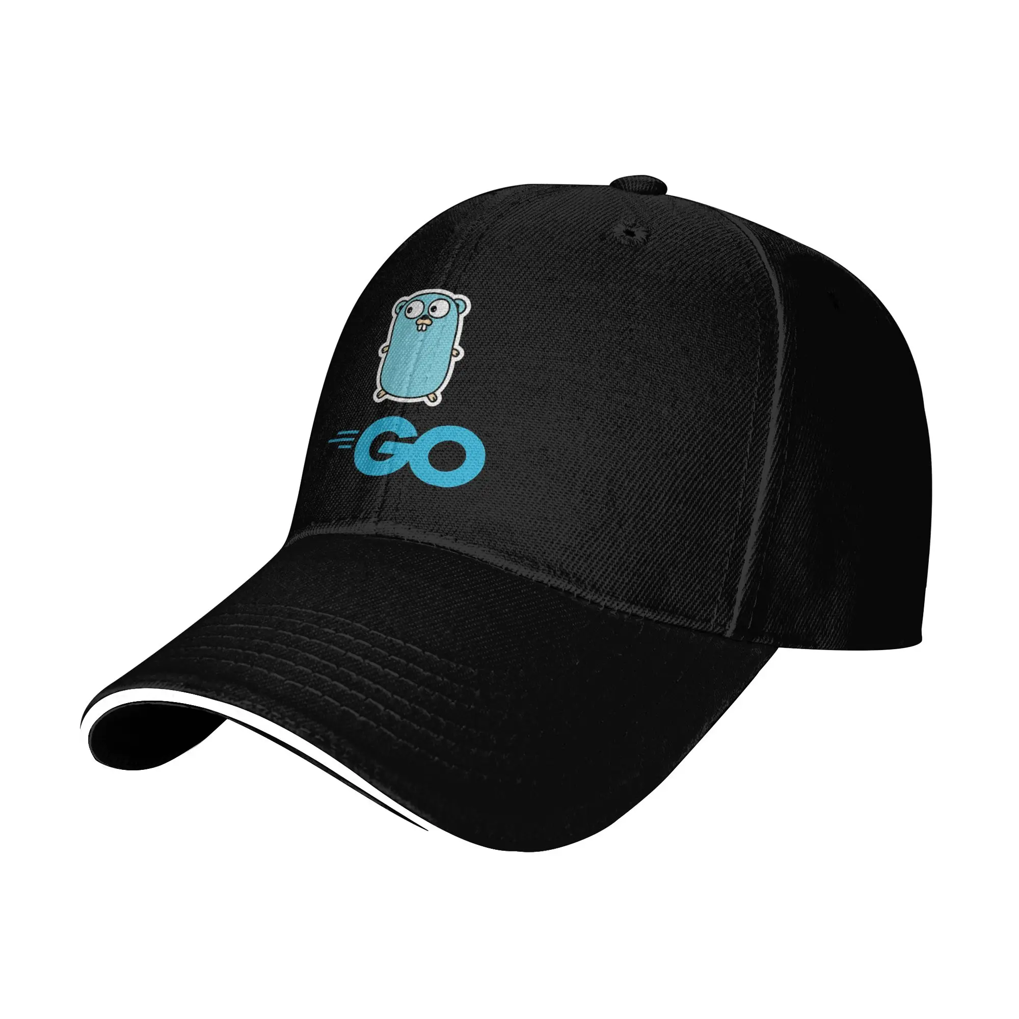 Men Women  Golang Gopher programming language  Hat Cool Baseball Cap  Trucker Hat Travel Headewear Gift
