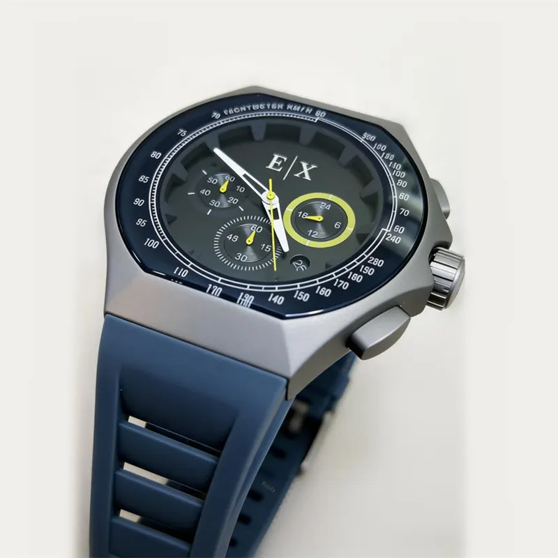 

Chronograph Military Pilot Stop Watch for Men Sports Stainless Steel Silicone Strap Luxury Brand Watches Waterproof Reloj Hombre