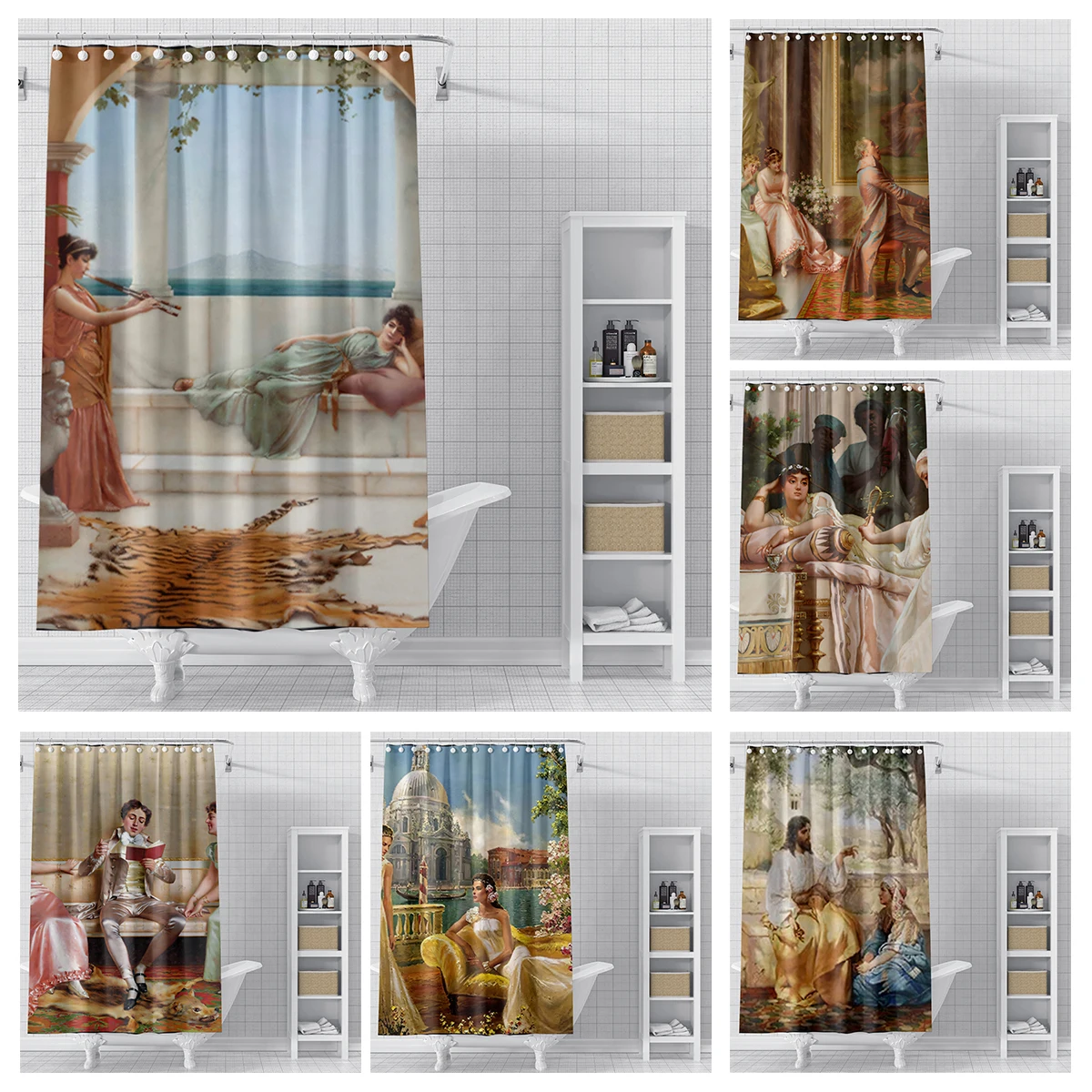 home shower curtains for bathroom Landscape animals waterproof fabric bathroom Curtains modern shower curtain 180x200 240x200