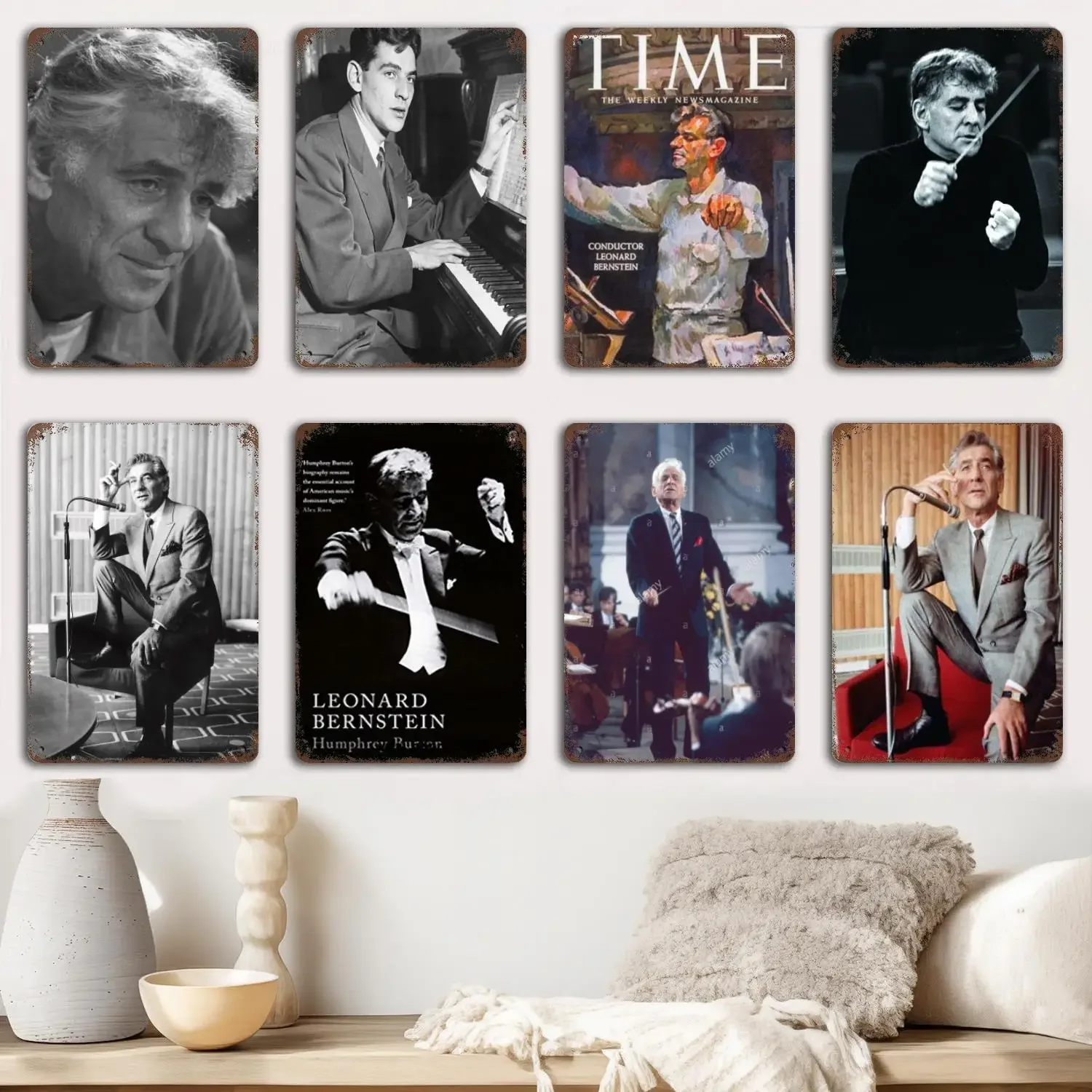 Leonard Bernstein Metal Signs wall decor Vintage Tin Signs Captain Metal Poster Decor for Bar Pub Club Wall Decoration