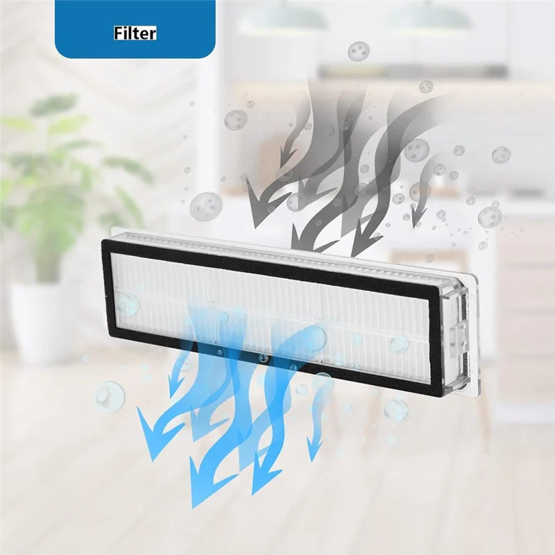 ABUS-เปลี่ยนชุดอุปกรณ์เสริมสําหรับ Roborock Q Revo/ P10 เครื่องดูดฝุ่นหลักแปรงด้านข้าง HEPA FILTER Mop ผ้าฝุ่นกระเป๋า