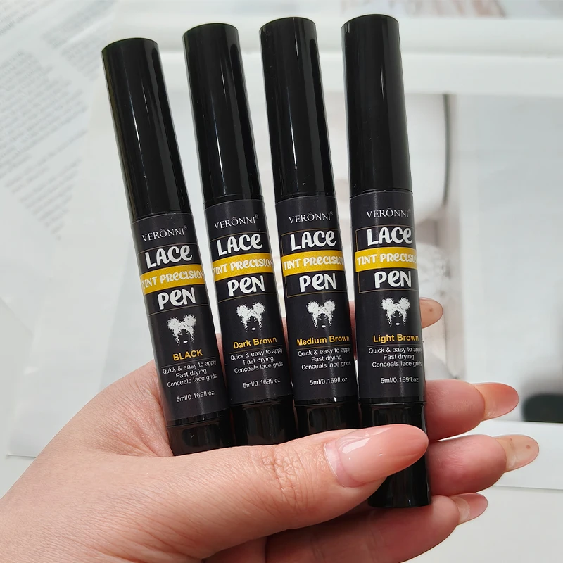 Dauerhafter Spitzenfarbstift, Präzisionsstift für Perückenspitze, 5ml, Färbestift für Perücken, Korrekturstift für Spitzennetz zum Färben von Spitzen. – Detail 9