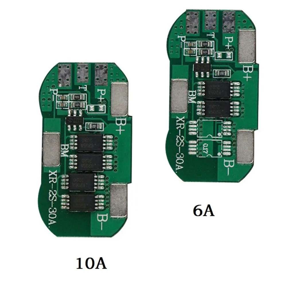1PC/2PCS 2S 7.4V 6A/10A Li-ion Battery Charge Protection Board PCM PCB 15A/30A Peak For Power Bank Charging Cell Power-Tool