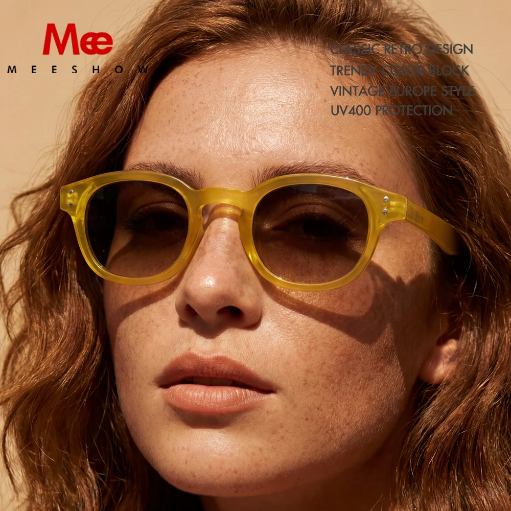 Meeshow Sunglasses Retro Men Glasses Europe NEW Quality Women\'s Sun Glasses G15 UV400 Protection Eyeglasses Sonnenbrillen 1513