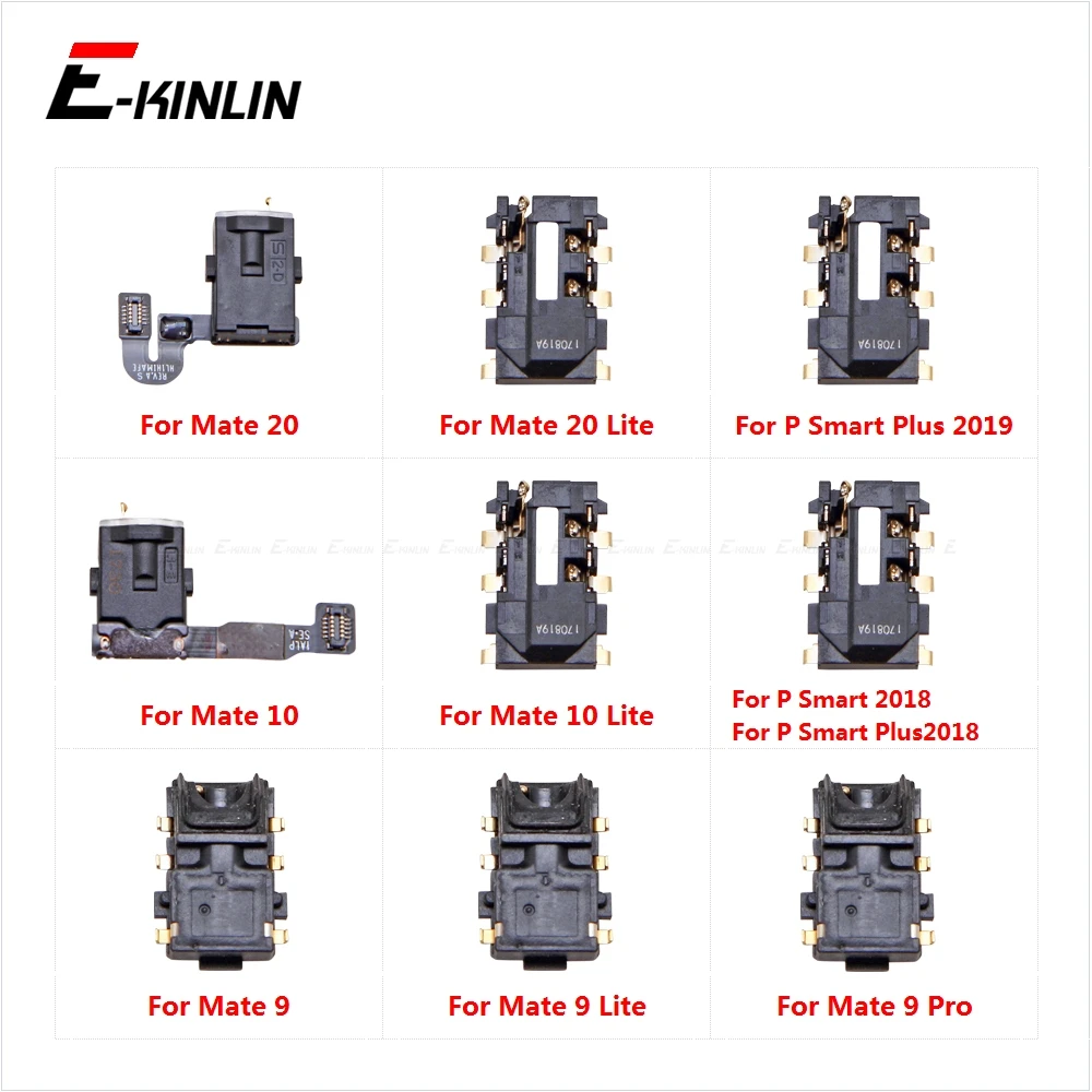 Ear Earphone Headphone Jack Audio Port Connector Flex Repair Parts For HuaWei P Smart Plus Mate 10 9 20 Lite Pro 2019 2018