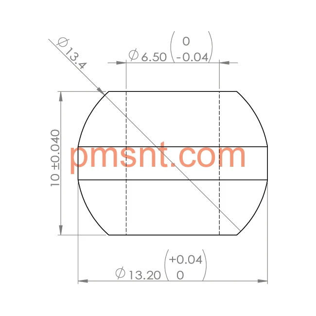 S13.4x6.4x10mm Outer Spherical Self Lubricating Bushings 6.5mm Shaft Toy Electrical Fan Motor Bronze Bearing Bush