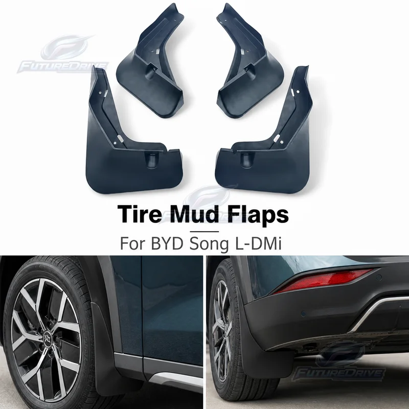 For BYD Song L-DMi Tire Mud Flaps, Compatible with BYD Song L-DMi, Wholesale, Dropshipping, Automotive Accessories
