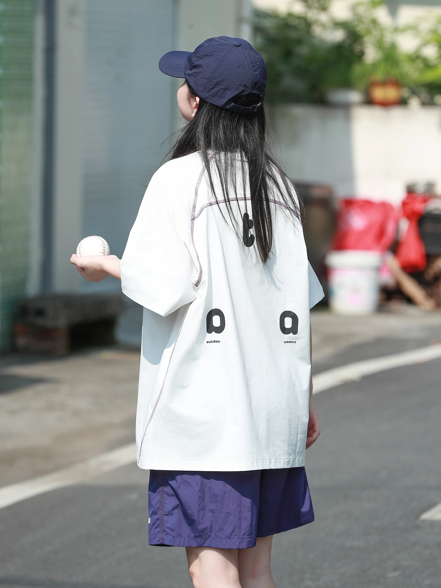 

Summer Thin Qui Dry Cool Sun Protection Outdoor Sports ort Sve T-irt Women Couples Print Splicing f Sve Trendy T