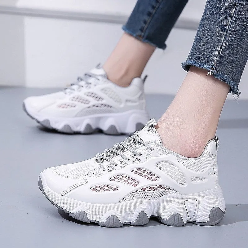 Breathable Mesh Chunky Sneaker – Platform Sneakers Chunky recenzja i cena