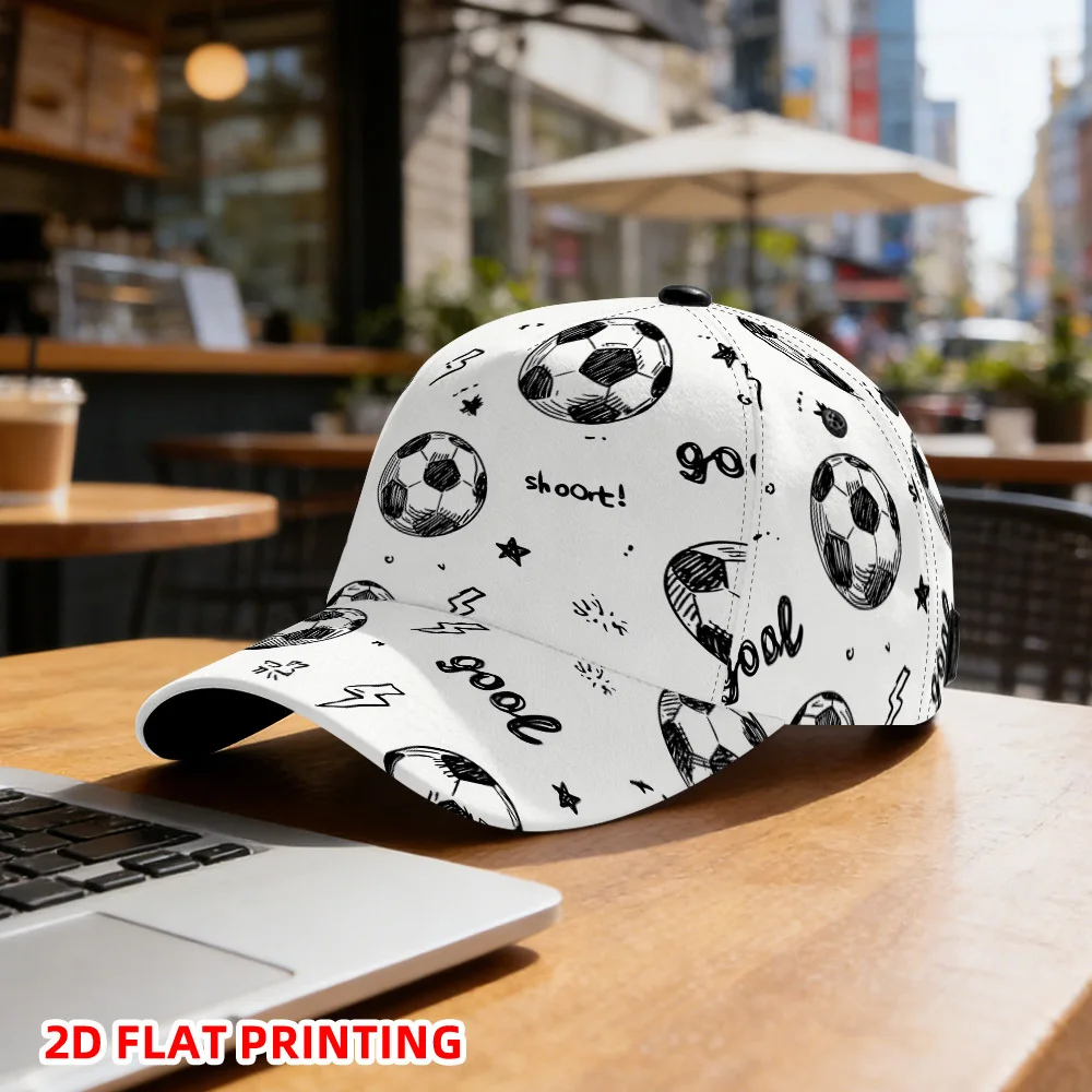 Soccer Balls And Symbols Breathable Soft Comfortable And Stylish for Ideal to Wear Outdoors While Perfect for Back to School