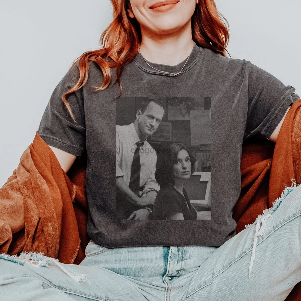 olivia benson shirt elliott stabler shirt benson and stabler tee law and order svu shirt vintage 90 graphic tee