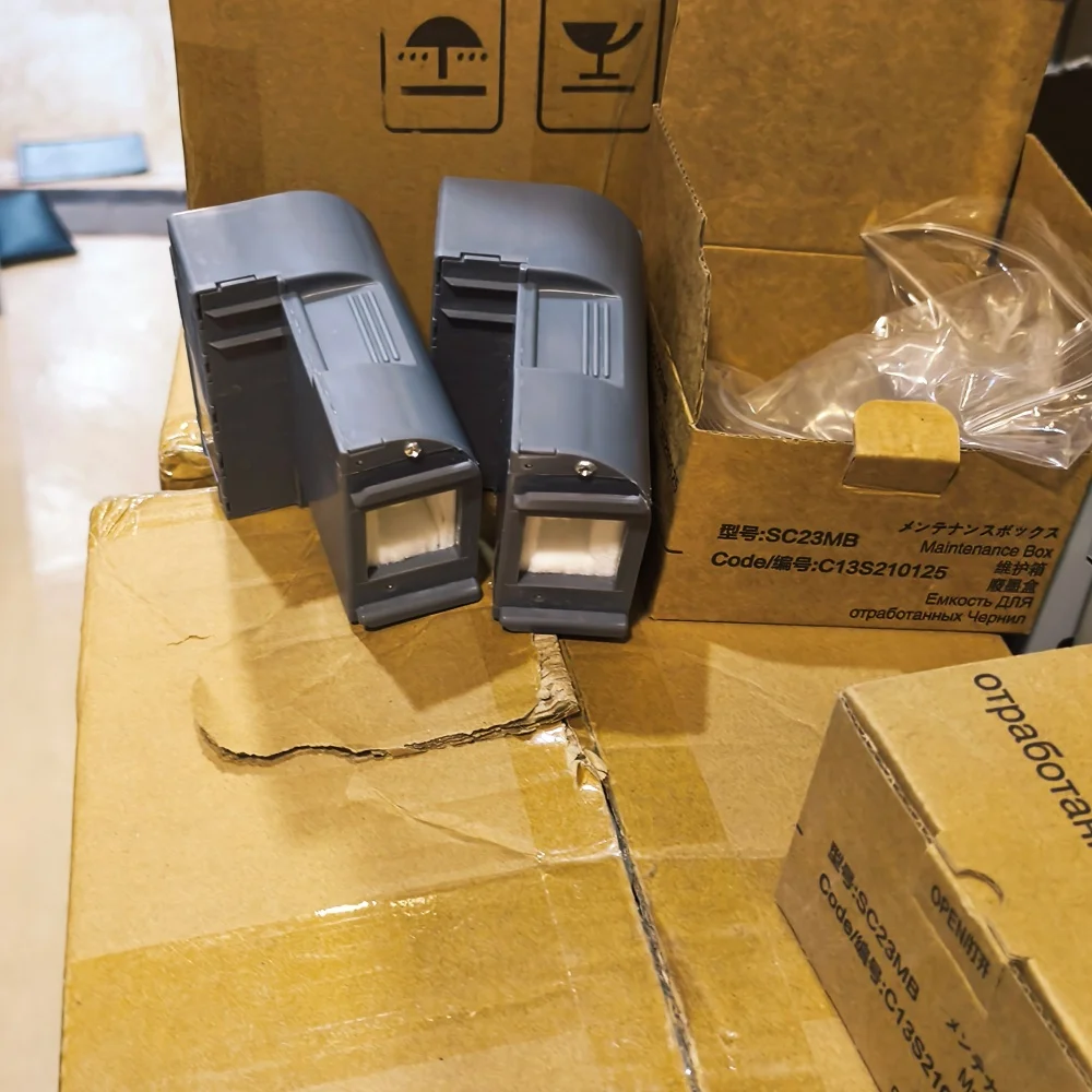 กล่องบำรุงรักษา S210125 SC23MB C13S210125 สำหรับเครื่องพิมพ์ Epson SureColor SC-F100 SC-F130 SC-F150 SC-F160 SC-F170 ถังบำรุงรักษา