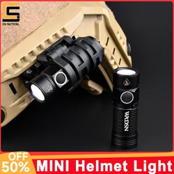WADSN Metal Mini WeaponTactic Airsoft white Strobe FAST Helmet Flashlight LED Flashlight Fit 20mm Rail Scout Hunting Light