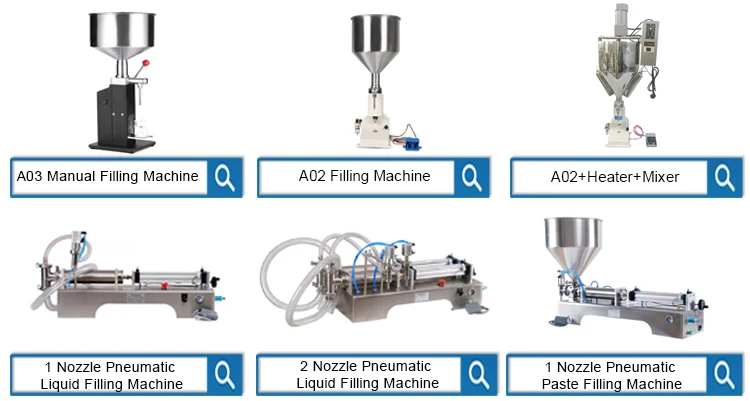 Horizontal Pneumatic Paste Mixing Filling Machine with Heater