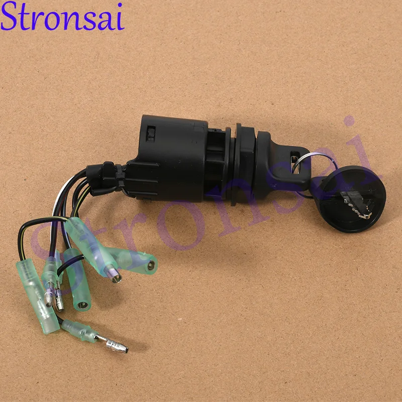 

Ignition Switch with Key 35100-ZV5-013 For Honda Outboard 15-225HP BF115 BF135 BF150 BF200 BF225 Remote Control Box Replacement