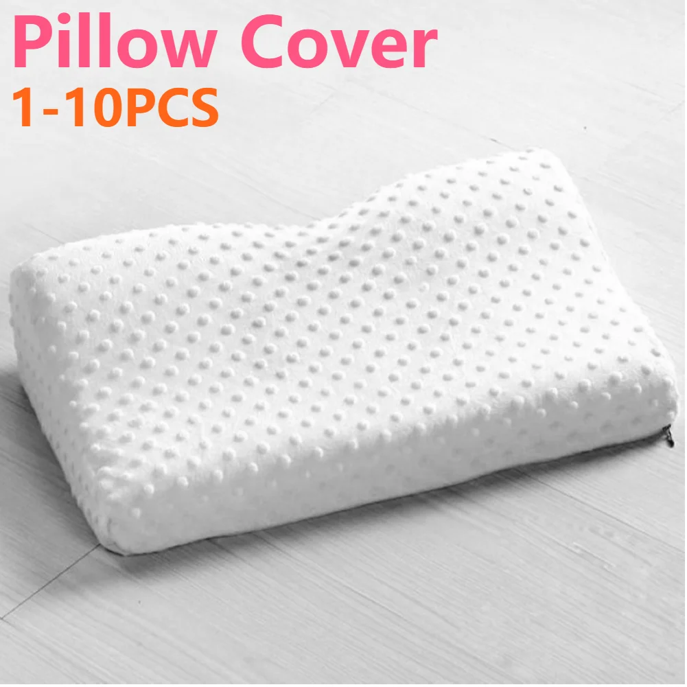 1-10PCS Memory Foam Pillow Case Slowly Rebound Soft Pillow Cases Neck Healthcare Pillows Covers House Comfortable Pillowholder