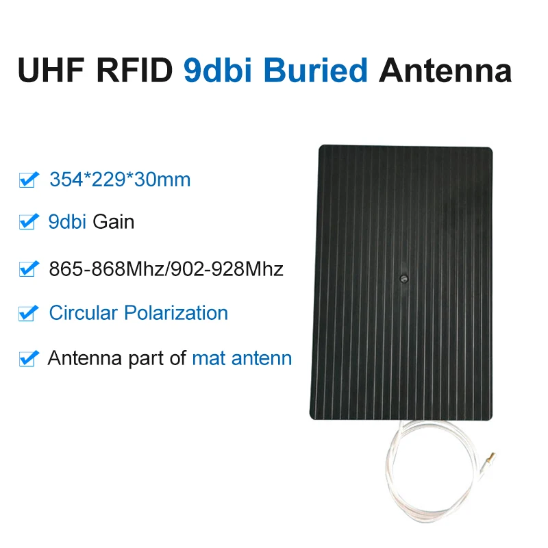 Mat Antenna Part UHF RFID Ground Buried Antenna Anti-pressure IP65 9dbi Circular for Running Race Timing
