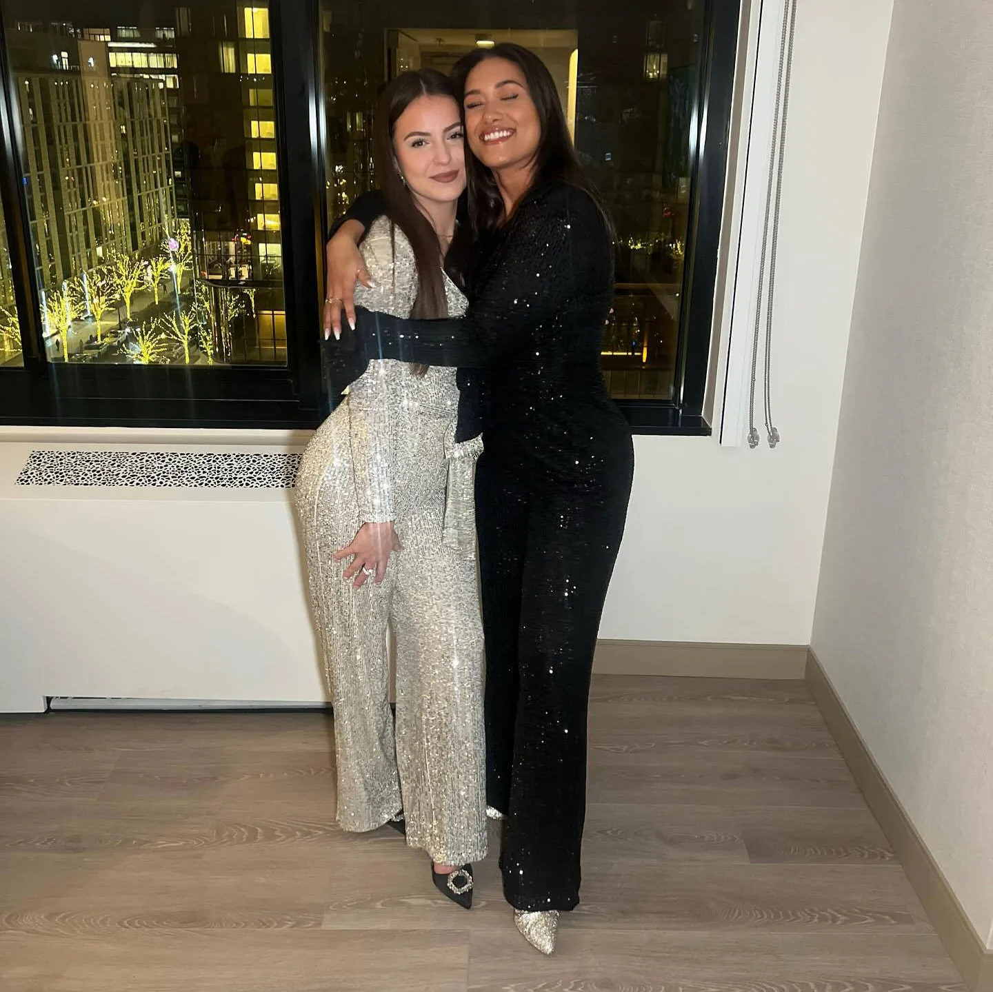Fashion Casual Women's Clothing Beaded Jacket Trousers Top Set Temperament Elegant Sequins Two-piece Set