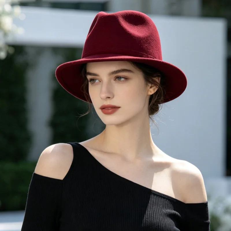 British-style retro hats for men and women, new autumn/winter collection, versatile woolen fedoras, exquisitely designed, fashio