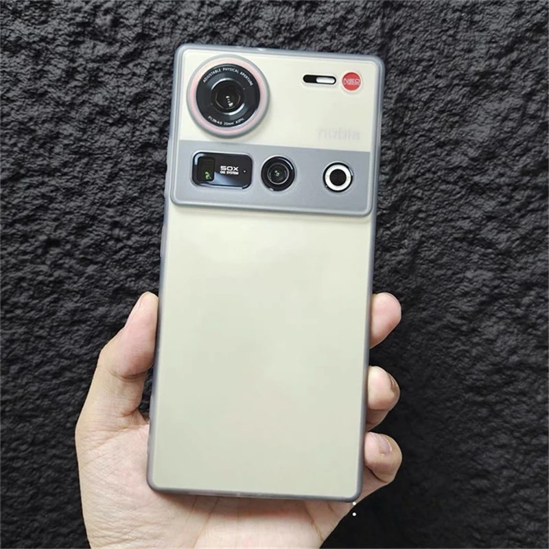 Capa para zte nubia z70s ultra z70 z60 z50 s pro 5g magnético fosco transparente silicone macio capa traseira do telefone proteção escudo