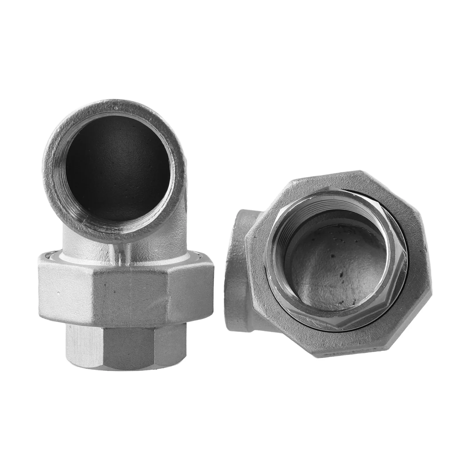 Right-Angle Pipe Fitting 304 Stainless Steel Piping System Installation As Shown In The Picture Harsh Working Conditions