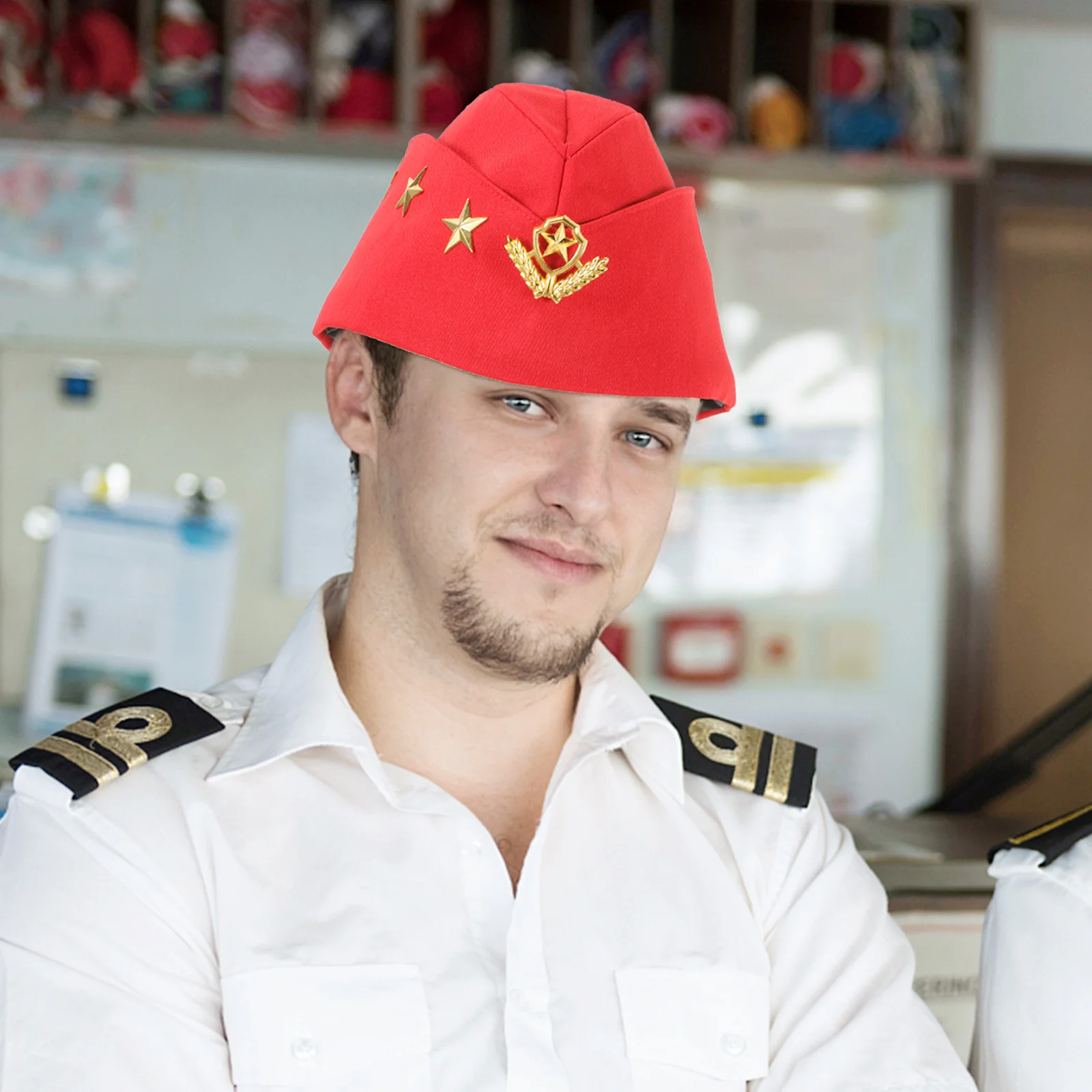 

Russian Camouflage Sailor Boat Cap Lightweight Comfortable Costume Party Cosplay Accessory Russian Hat Sailor Dance Hat