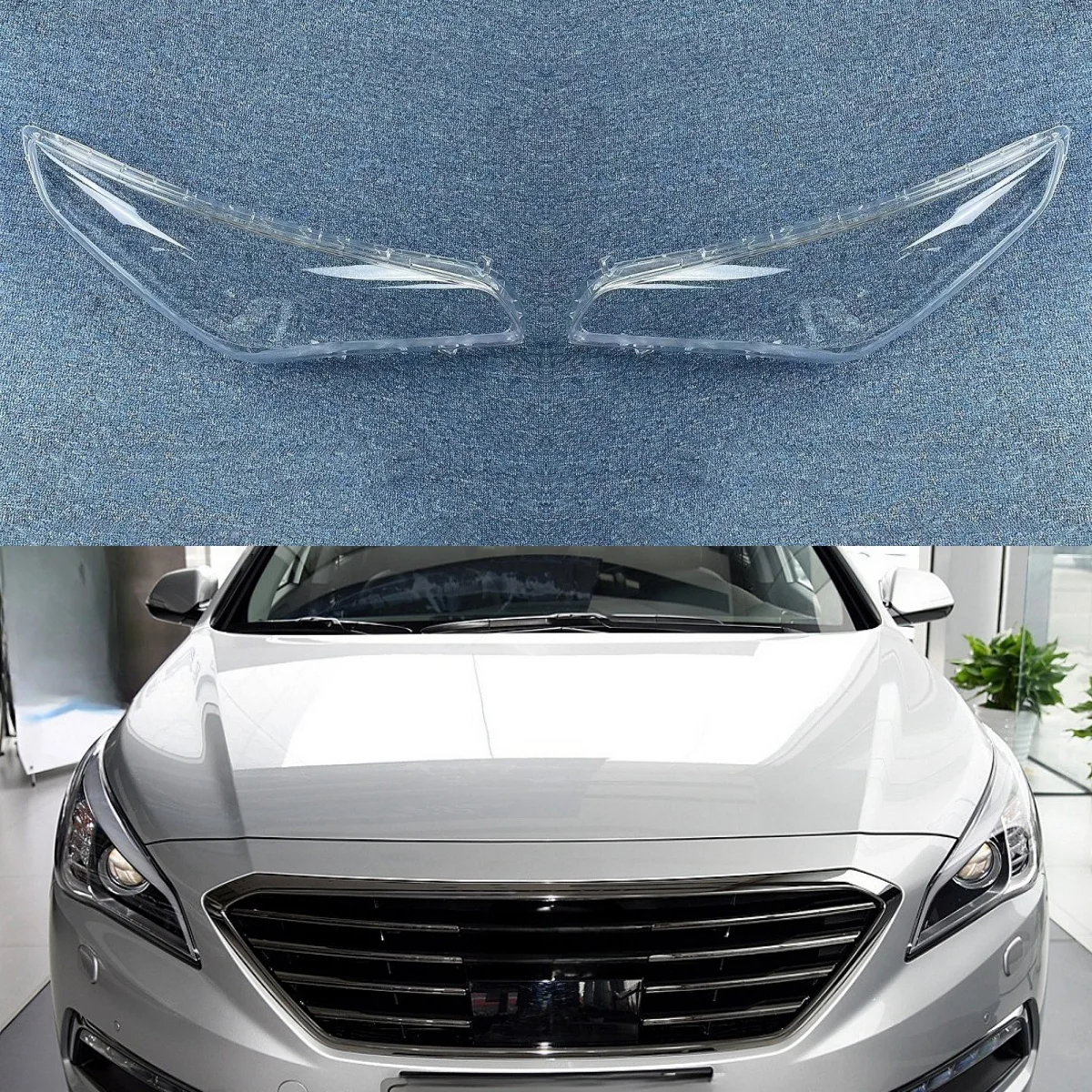 

Для Hyundai Sonata 2015 2016, крышка фары, прозрачный абажур, корпус фары, прочные линзы из плексигласа