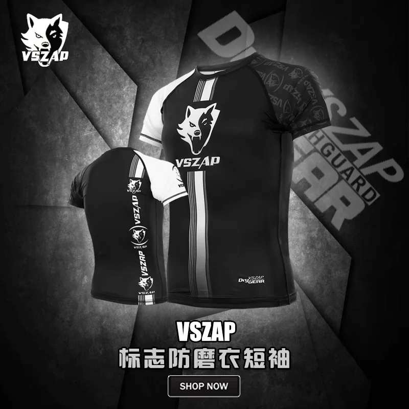VSZAP Training Brazilian Jujitsu Tight Wearproof Clothing MMA Fighter Muay Thai Strike Suit Quick Dry