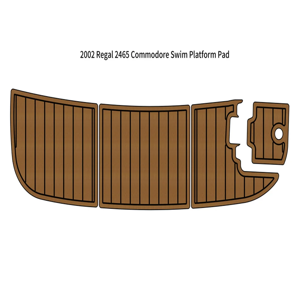 2002 Re-gal 2465 Commodore Swim Platform Step Pad Boat EVA Foam Teak Deck Floor