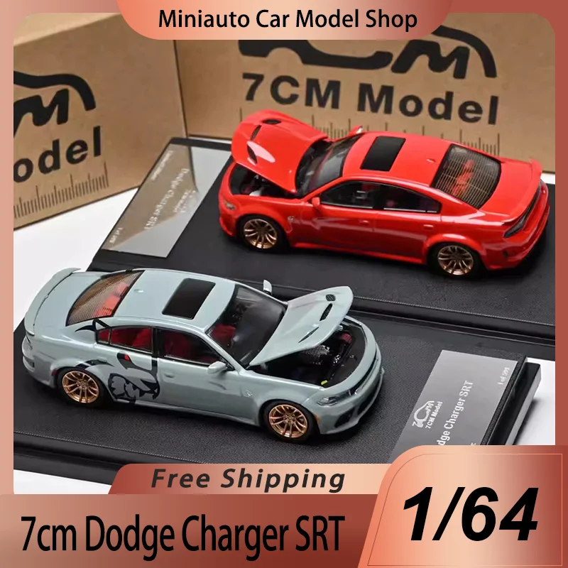 

New In Stock 7cm Model 1:64 Dodge Charger Srt Alloy Miniature Diecast Model Dodge Muscle Sports Car Model Toys Kid Ornament Gift