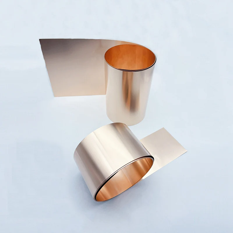 Length 1Meter Super Elastic C17200 Beryllium Bronze Strip Band Thick 0.05-0.8mm Qbe2.0 High-hardness Wear-resistant Spring Sheet