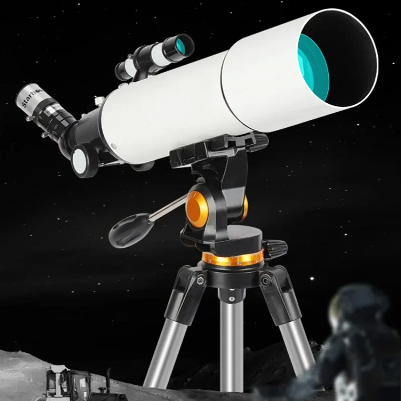 

80500 Professional HD Refractive Astronomical Telescope 80mm Red Dot Finder Zoom Telescopio For Space Moon Plane Telescope