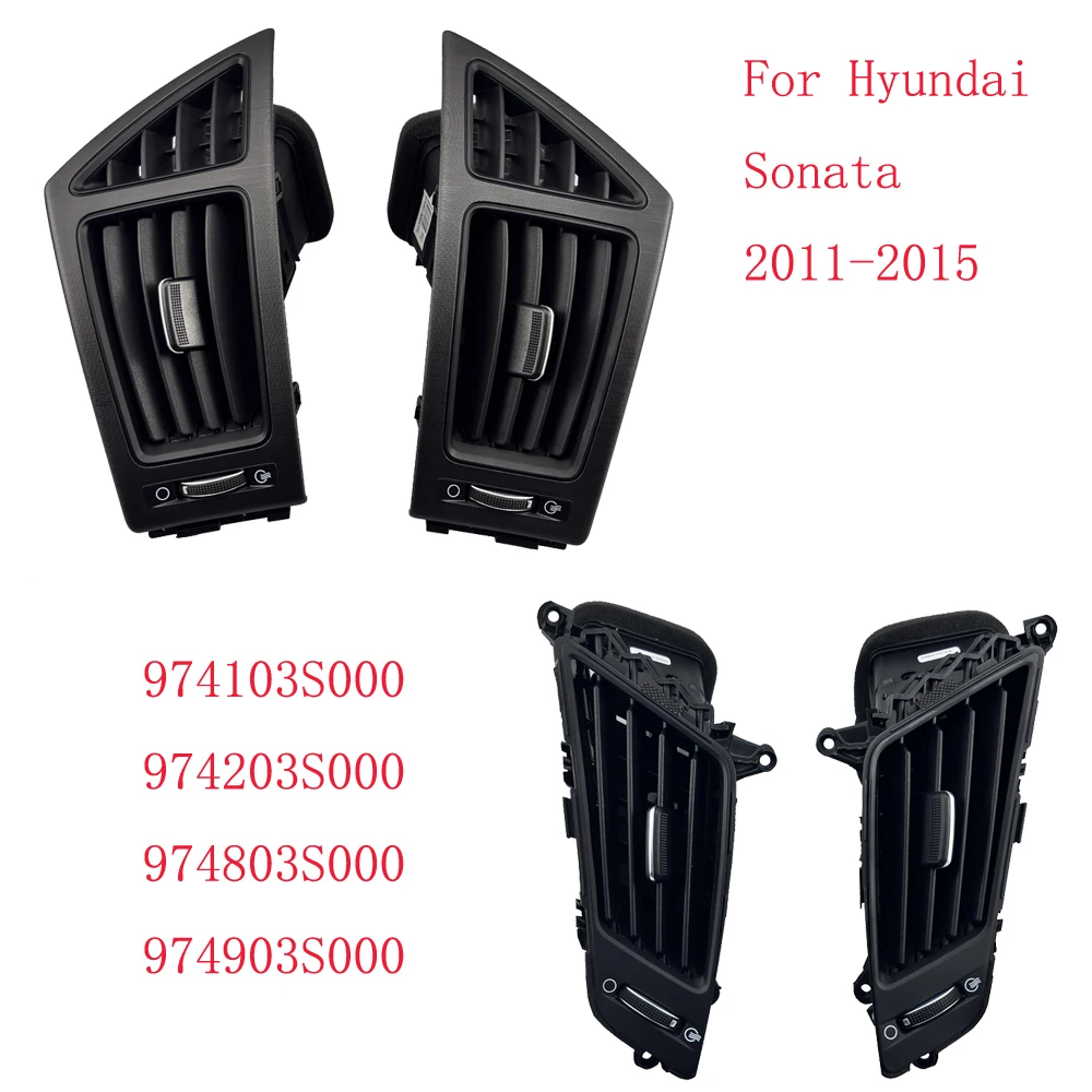 HUIYAN 2/4Pcs For Hyundai Sonata 2011-2015 Air Conditioning Vents 974103S000 974203S000 974803S000 974903S000