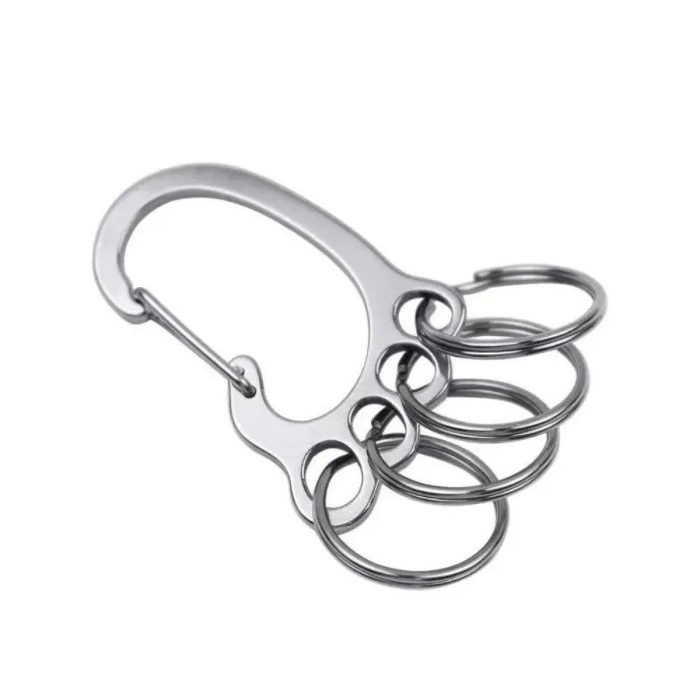 

Small Footprint Silver Color Key Ring Easy Removal Multi-Ring Key Holder Foot sole shape design Key Ring Accessory Car Keys