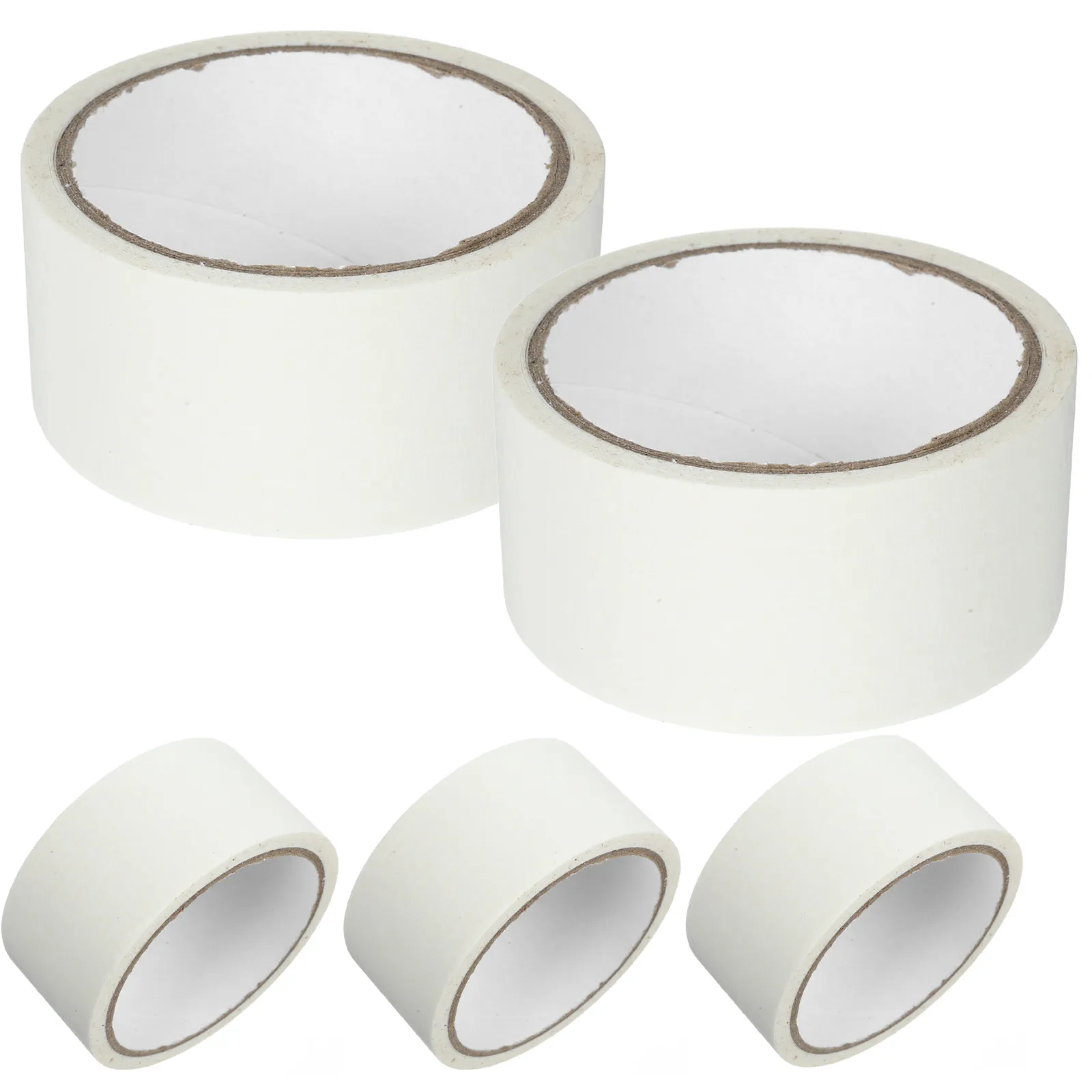 

Набор из 5 рулонов белой малярной ленты для покраски, DIY-проектов, ремонта, без повреждения поверхности, профессиональная отделка, легкое удаление