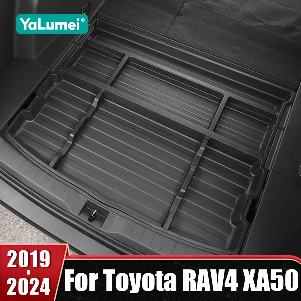 

Для Toyota RAV4 RAV 4 XA50 2019 2020 2021 2022 2023 2024 ABS автомобильный багажник запасной ящик для хранения пылезащитный органайзер аксессуары