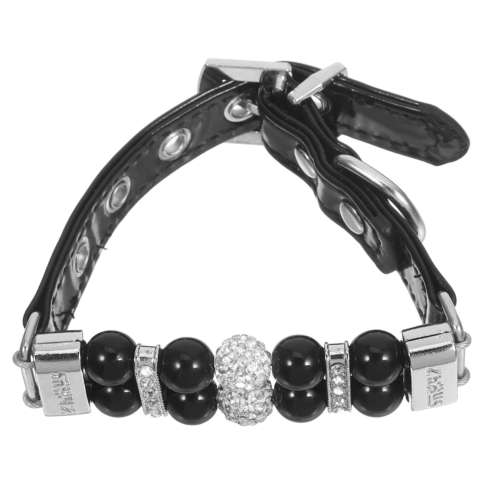 

Dog Pearl Collar Adjustable Small Breed Beaded Necklace For Dogs Soft Pu Pet Jewelry Party Walk Accessory